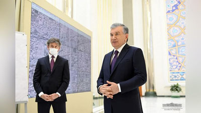 'Chirchiq daryosi o`zani qisqartiriladi, Toshkentda aylanma shaklidagi yo`l o`tkazgich quriladi — Prezident poytaxt rejasi bilan tanishdi'ning rasmi