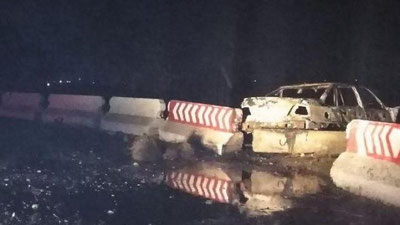 'Shirin shahrida beton to`siqqa urilgan "Neksiya" yonib ketdi'ning rasmi