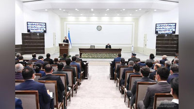 Изрображение 'Президент: Отныне наше общество пойдет по новому курсу, где большой силой станет махалля'