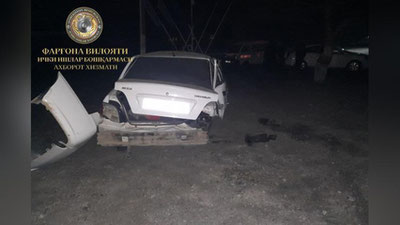 'Farg`onada “Nexia-2”ning beton to`siqqa urilishi natijasida voyaga etmagan yo`lovchi vafot etdi'ning rasmi