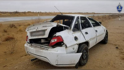 Изрображение 'Смертельное ДТП в Бухаре: погибли пассажиры автомобиля "Нексия"'