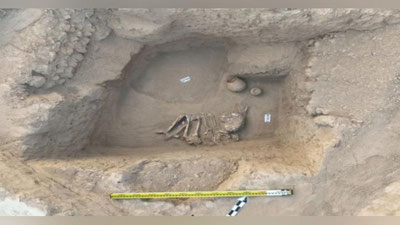 Изрображение 'Гробницу возрастом около 4 тысяч лет обнаружили в ходе раскопок в Сурхандарье'
