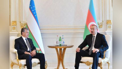 '21-22 июнь кунлари Мирзиёев ва Илҳом Алиев халқаро ҳамда минтақавий вазият юзасидан фикр алмашади'ning rasmi