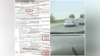 'Toshkent viloyatida yo`l harakati qoidasini buzgani uchun ichki ishlar xodimiga chora ko`rildi'ning rasmi