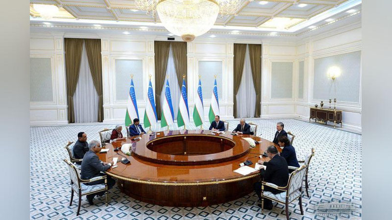 Изрображение 'Президент принял делегацию индийского штата Гуджарат'