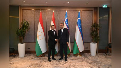 'Toshkentda O`zbekiston va Tojikiston o`rtasida savdo-iqtisodiy hamkorlik bo`yicha Hukumatlararo komissiyaning yig`ilishi bo`lib o`tdi'ning rasmi