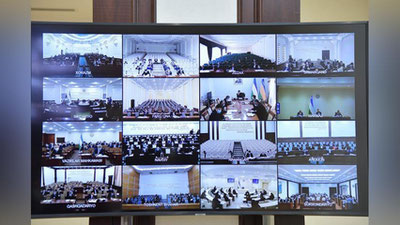 Изрображение 'На десятом заседании Сената Олий Мажлиса рассмотрено 14 законов (видео)'