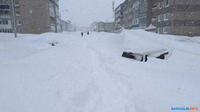 Изрображение 'На Сахалине выросли трехметровые сугробы (фото, видео)'