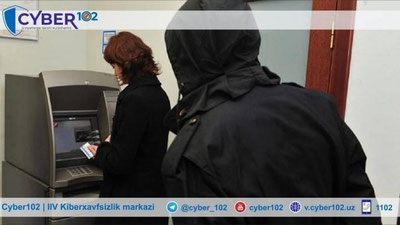 Изрображение 'В Навоийской области злоумышленник подсмотрел данные пластиковой карты и снял с нее 1,3 млн сумов'