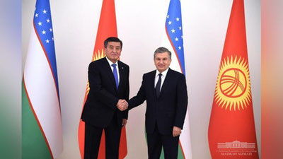 '​O`ZBEKISTON-QIRG`IZISTON: OLIY DARAJADAGI MUZOKARALAR BOShLANDI'ning rasmi