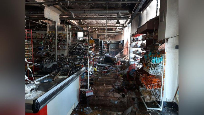 Изрображение 'В Учтепинском районе сгорел супермаркет (видео)'