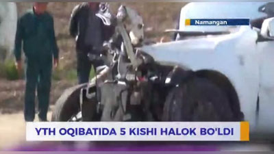 Изрображение 'ДТП В НАМАНГАНСКОЙ ОБЛАСТИ: ПЯТЬ ЧЕЛОВЕК ПОГИБЛИ (ВИДЕО)'