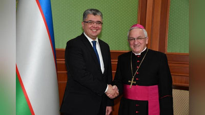 Изрображение 'Посол Ватикана завершает дипмиссию в Узбекистане'