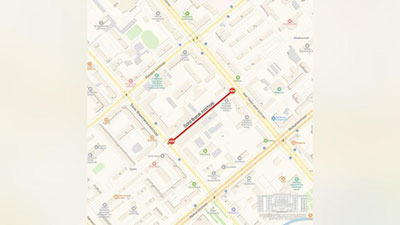 Изрображение 'Отрезок улицы в центре Ташкента закрыт до 17 февраля'