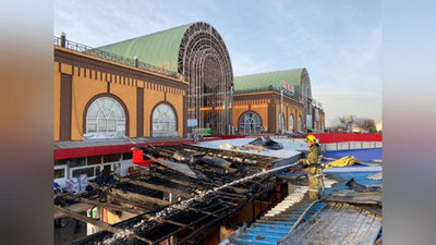 Изрображение 'На базаре "Куйлюк" произошел пожар (фото)'