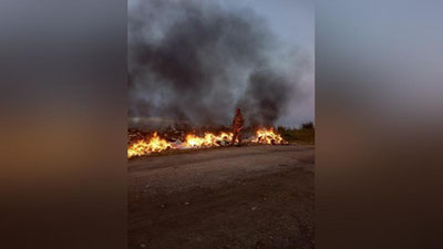 Изрображение 'МЧС объяснило фото с сжигаемыми вещами в Сырдарьинской области'