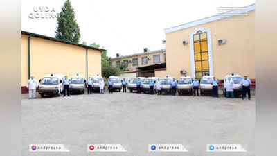 Изрображение 'Служба скорой помощи в Андижане пополнилась новыми автомобилями (фото, видео)'
