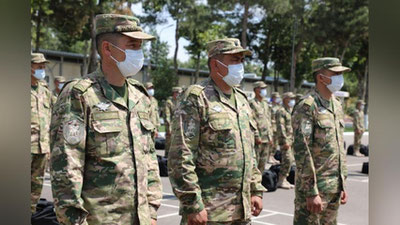 Изрображение 'Военнослужащие Узбекистана прибыли в Москву для участия в АрМИ-2020'