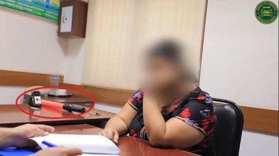 'Navoiyda ayol kishi YPX xodimining bodikamerasi va "jezl" tayoqchasini olib ketdi. Keyin esa... (video)'ning rasmi