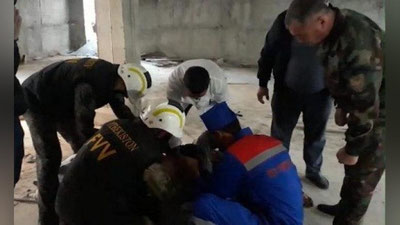 'Binoning loyiha-smeta hujjati yoʼq va inspektsiya roʼyxatidan oʼtmagan — Navoiyda quruvchi ustiga qulagan beton hodisasi oʼrganildi'ning rasmi