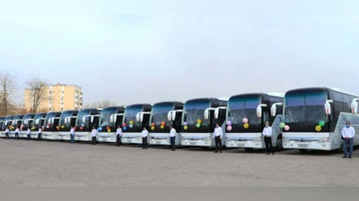 Изрображение 'В Навои завезли 20 автобусов для запуска новых междугородних направлений'