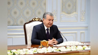 'O`zbekiston Prezidenti Afg`oniston Milliy yarashuv oliy kengashi Raisini qabul qildi'ning rasmi