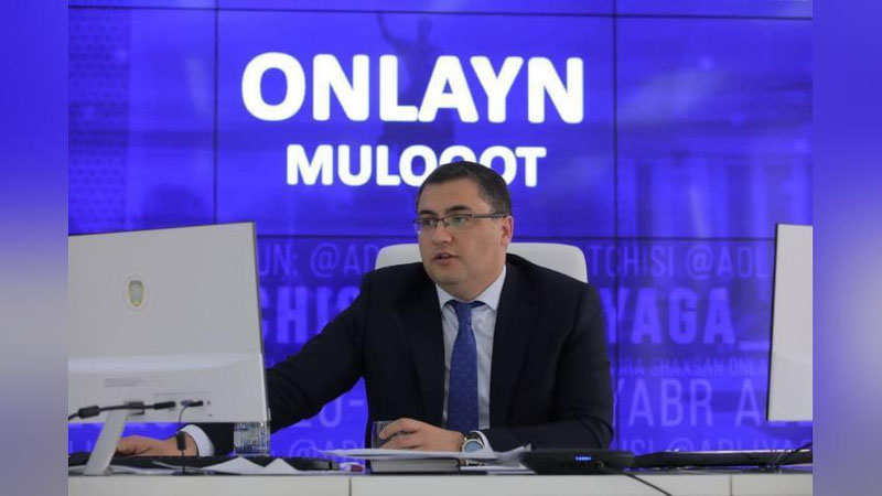 'Ikki soatda mingta savol: adliya vaziriga Facebook orqali jonli muloqotda qanday murojaatlar bo`ldi?'ning rasmi