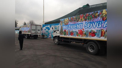 '11 ming dona “Prezident sovg`asi” hududlarga jo`natildi'ning rasmi