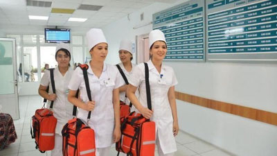 'Davlat dasturi: o`rta tibbiyot xodimlarini tayyorlash tizimi yanada takomillashtiriladi'ning rasmi