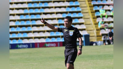 'O`zbekiston va Gana futbol jamoalari o`rtasida o`tkaziladigan o`yinni qirg`izistonlik hakamlar boshqaradigan bo`ldi'ning rasmi