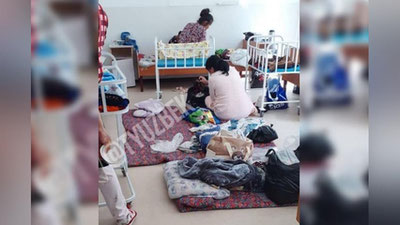 'Denovdagi tug`ruqxonada ayollar erda yotgan. Holat yuzasidan rasmiylar izoh berdi(video)'ning rasmi