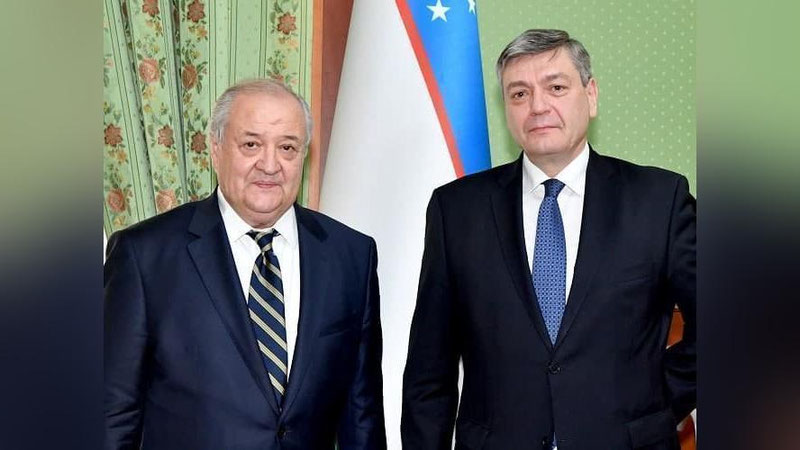 'Abdulaziz Kamilov Rossiya Tashqi ishlar vaziri o`rinbosari bilan uchrashdi'ning rasmi