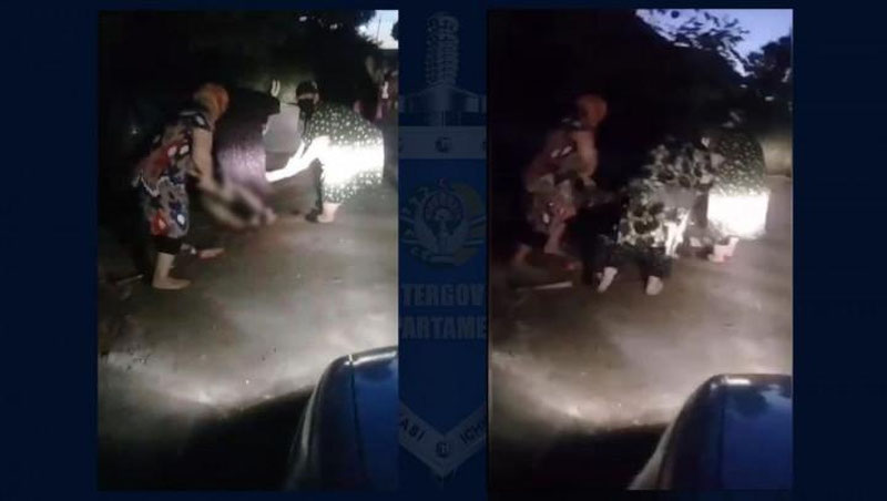'Xorazmda birovning oilasini buzganlikda ayblangan ayolni tayoq bilan do`pposlashib, sochlarini kesib tashlashdi'ning rasmi