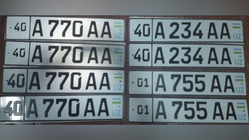 'Avtotransport vositalarining “qalbaki” davlat raqamlari fosh etildi'ning rasmi
