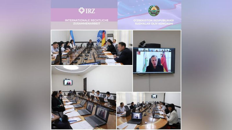 'Sudyalar oliy kengashida xalqaro onlayn konferensiya bo`lib o`tdi'ning rasmi