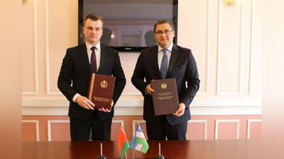'O`zbekiston va Belarus adliya vazirliklari o`rtasida hamkorlik kelishuvi imzolandi'ning rasmi