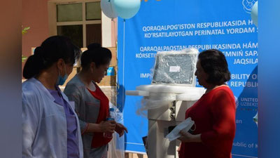 Изрображение 'UNICEF и UNFPA передали роддомам Каракалпакстана оборудование на $1 млн'