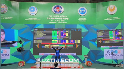 'Og`ir atletika bo`yicha jahon chempionatida o`zbekistonlik sportchilar muvaffaqiyatli qatnashmoqda'ning rasmi