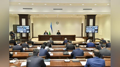 'Oliy Majlis Senatining o`n beshinchi yalpi majlisi o`z ishini boshladi'ning rasmi