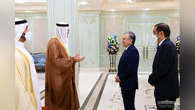 'Prezident BAAning Hukumat ishlari bo`yicha vazirini qabul qildi'ning rasmi