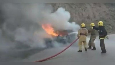 '"Qamchiq" dovonida “Nexia” yonib ketdi'ning rasmi