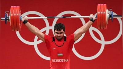 Изрображение 'Тяжелоатлет Акбар Джураев завоевал для Узбекистана олимпийское золото (видео)'
