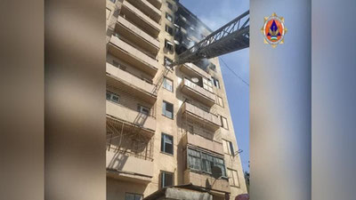 'Angrendagi ko`p qavatli uyning 6-qavatidagi xonadon yonib ketdi'ning rasmi