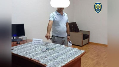 'Andijonda 15 000 AQSh dollar evaziga bino olib berishni va`da qilgan davlat korxonasining sobiq mutaxassisi qo`lga olindi'ning rasmi