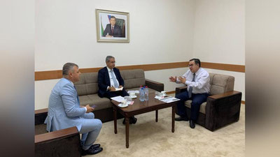 'Kinematografiya agentligida Turkiya elchisi bilan uchrashuv bo`lib o`tdi'ning rasmi