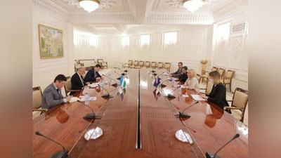 'Akmal Saidov Evropa ittifoqining Markaziy Osiyo bo`yicha maxsus vakilini qabul qildi'ning rasmi