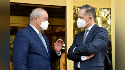 Изрображение 'Главы МИД Узбекистана и ФРГ встретились в Ташкенте'