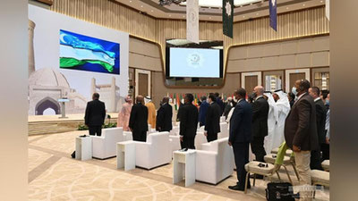 'O`zbekiston zamini musulmon olamining buyuk va noyob madaniyati, ilm-fani va ijtimoiy-iqtisodiy taraqqiyotining markazlaridan biri bo`lgan'ning rasmi