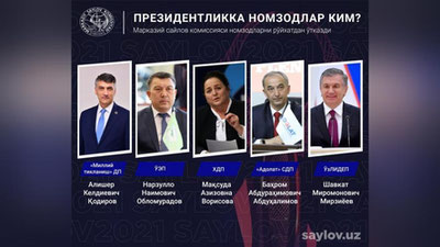 'O`zbekiston Respublikasi Prezidentligiga barcha nomzodlar ro`yxatga olindi'ning rasmi
