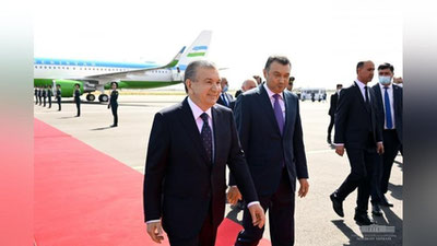 'Shavkat Mirziyoev Dushanbe shahriga etib keldi (foto)'ning rasmi